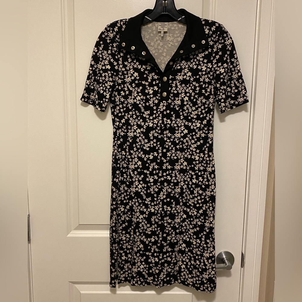 Baum Und Pferdgarten Jace Floral Collar Shirt Dress XS Black White - Picture 5 of 15